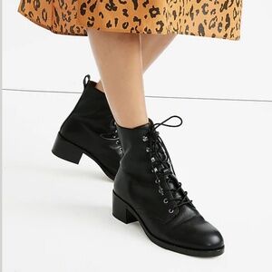 Madewell The Patti Lace-Up Boot size 7